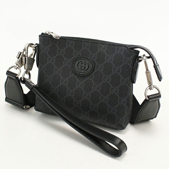 二手 Gucci 斜挎单肩包男女通用品牌 GUCCI Interlocking G 2WAY 723306 黑色 USDGU121477011