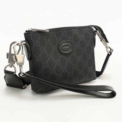 Used Gucci Crossbody Shoulder Bag Unisex Brand GUCCI Interlocking G 2WAY 723306 Black USDGU121477011