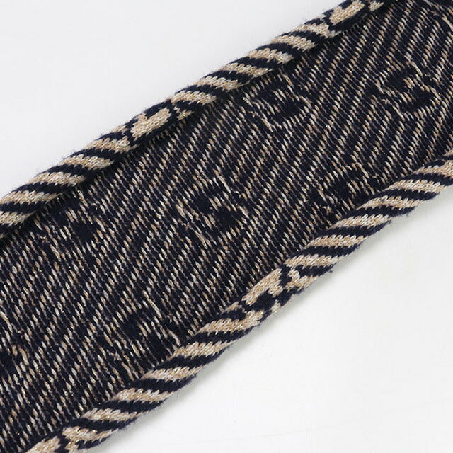 中古 グッチ マフラー レディース ブランド GUCCI ネイビー 小物