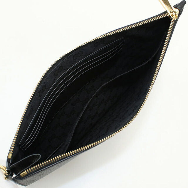 中古 グッチ クラッチバッグ メンズ ブランド GUCCI グッチ ホースビット レザー 700524 ブラック バッグ USDGU89501011