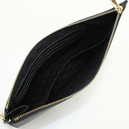 中古 グッチ クラッチバッグ メンズ ブランド GUCCI グッチ ホースビット レザー 700524 ブラック バッグ USDGU89501011