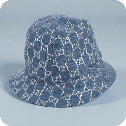 中古 グッチ ハット ユニセックス ブランド GUCCI バケットハット 631951 ブルー 帽子 USDGU91300011