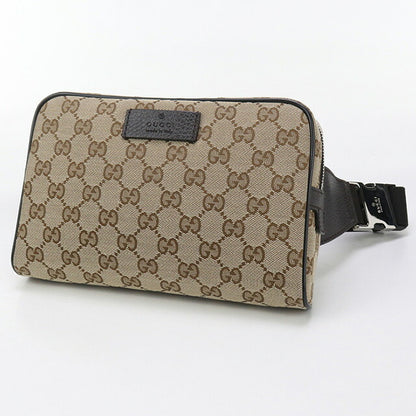 中古 グッチ ボディバッグ メンズ ブランド GUCCI GGキャンバス ベルトバッグ 449174 ベージュ バッグ USDGU92981011