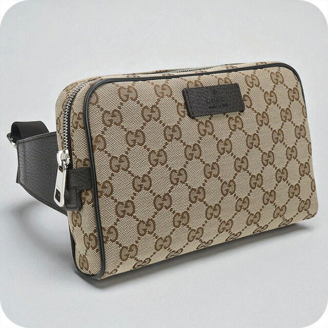 中古 グッチ ボディバッグ メンズ ブランド GUCCI GGキャンバス ベルトバッグ 449174 ベージュ バッグ USDGU92981011