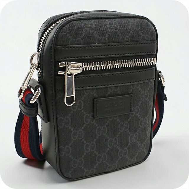 中古 グッチ 斜め掛け ショルダーバッグ メンズ ブランド GUCCI GGスプリーム 682357 ブラック USDGU93213011