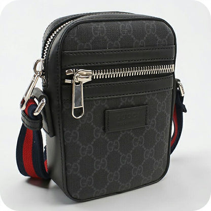 二手 Gucci 斜挎单肩包 男士品牌 GUCCI GG Supreme 682357 黑色 USDGU93213011