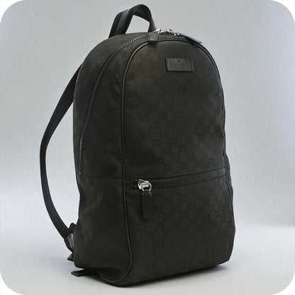 中古 グッチ リュック メンズ ブランド GUCCI GGナイロン バックパック 449181 G1XYN 8615 ブラック バッグ USDGU93565011