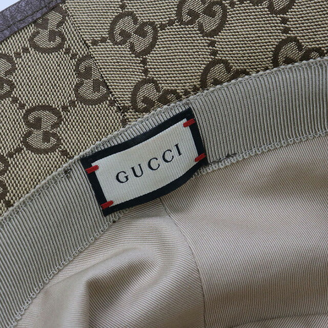 中古 グッチ ハット ユニセックス ブランド GUCCI GGキャンバス フェドラハット 576587 ブラウン 帽子 USDGU93634011