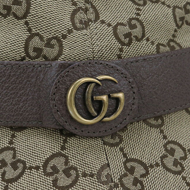 中古 グッチ ハット ユニセックス ブランド GUCCI GGキャンバス フェドラハット 576587 ブラウン 帽子 USDGU93634011