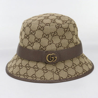 中古 グッチ ハット ユニセックス ブランド GUCCI GGキャンバス フェドラハット 576587 ブラウン 帽子 USDGU93634011