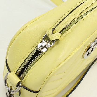中古 グッチ 斜め掛け ショルダーバッグ レディース ブランド GUCCI GGマーモント レザー 634936 イエロー バッグ USDGU93674011