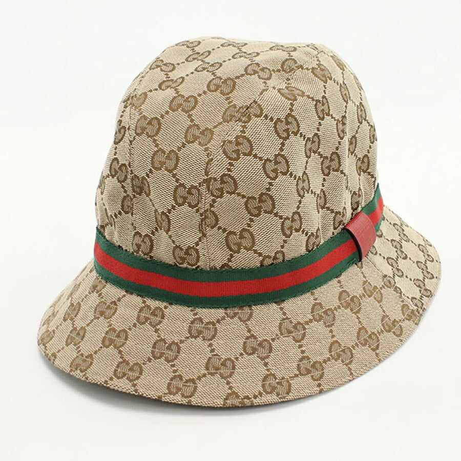 中古 グッチ ハット キッズ ブランド GUCCI チルドレンズ オリジナルGG フェドラハット 411790 ベージュ 帽子 USDGU93945011
