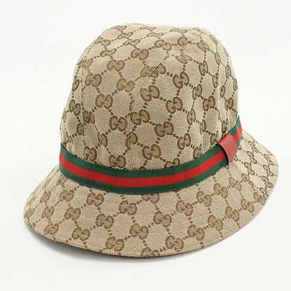 中古 グッチ ハット キッズ ブランド GUCCI チルドレンズ オリジナルGG フェドラハット 411790 ベージュ 帽子 USDGU93945011