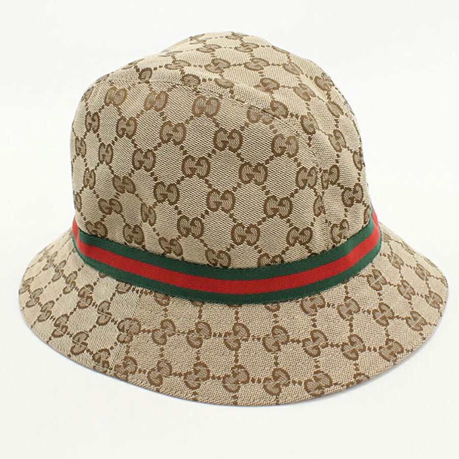 中古 グッチ ハット キッズ ブランド GUCCI チルドレンズ オリジナルGG フェドラハット 411790 ベージュ 帽子 USDGU93945011