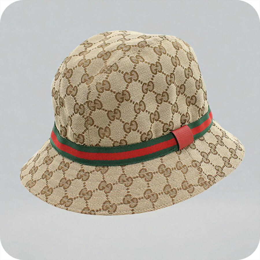 中古 グッチ ハット キッズ ブランド GUCCI チルドレンズ オリジナルGG フェドラハット 411790 ベージュ 帽子 USDGU93945011