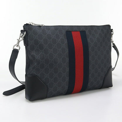 中古 グッチ 斜め掛け ショルダーバッグ メンズ ブランド GUCCI GGスプリーム 474139 ブラック バッグ USDGU94037011