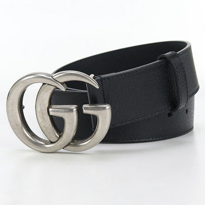 中古 グッチ ベルト メンズ ブランド GUCCI GGマーモント レザー 406831 ブラック 小物 USDGU94250011