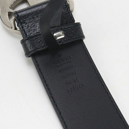 中古 グッチ ベルト メンズ ブランド GUCCI GGマーモント レザー 406831 ブラック 小物 USDGU94250011