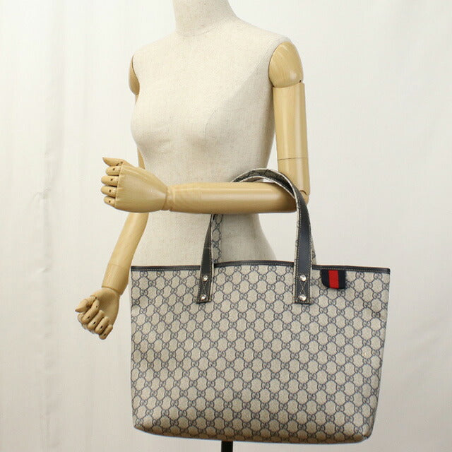 中古 グッチ トートバッグ レディース ブランド GUCCI GGスプリーム 211134 ネイビー バッグ USDGU94404011
