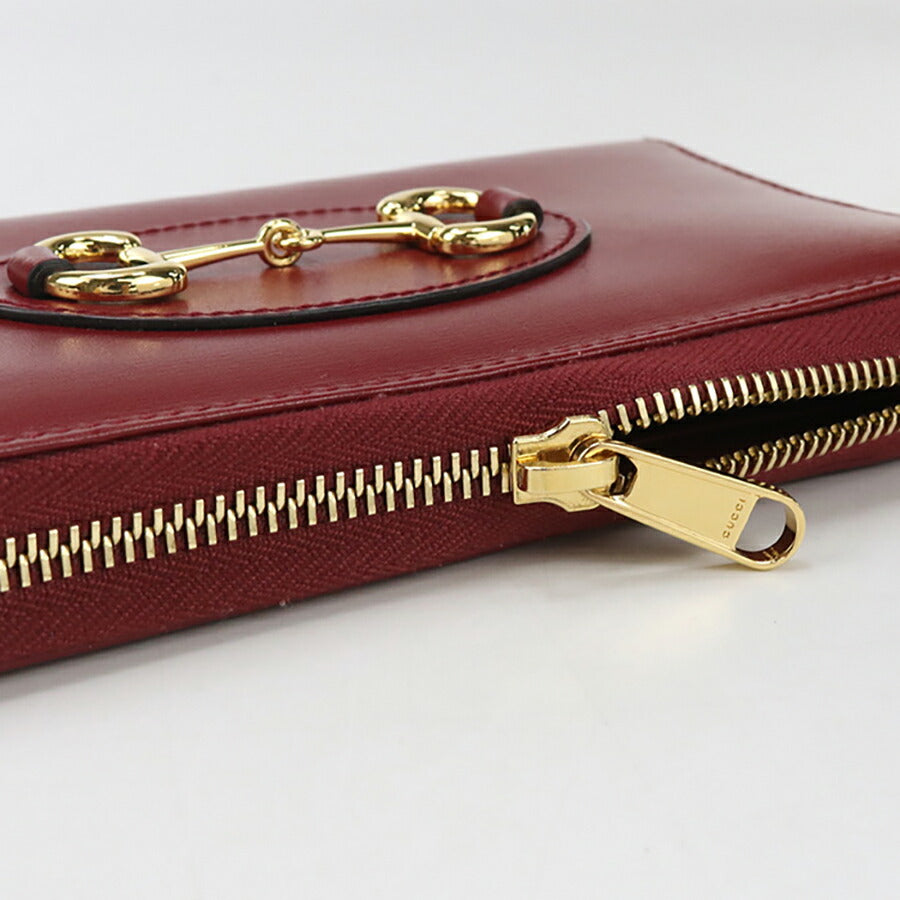 中古 グッチ 長財布ラウンドファスナー レディース ブランド GUCCI グッチ ホースビット 1955 ジップアラウンドウォレット レザー 621889 USDGU94466011