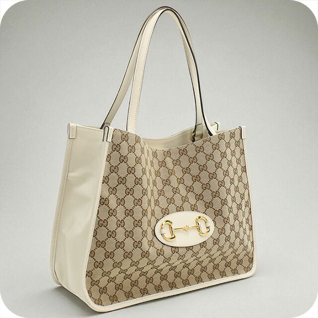 中古 グッチ トートバッグ レディース ブランド GUCCI グッチ　ホースビット 1955 レザー 623694 ベージュ バッグ USDGU94533011