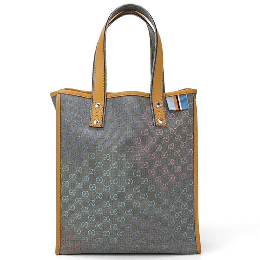 中古 グッチ トートバッグ ユニセックス ブランド GUCCI GGスプリーム レザー 211135 グレー バッグ USDGU94730011