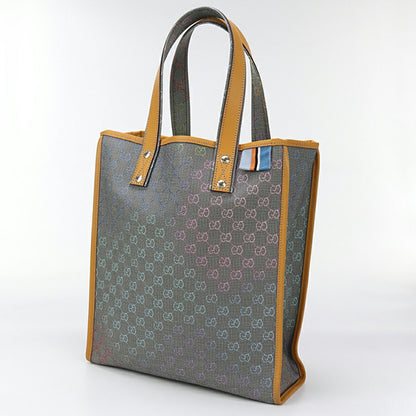 中古 グッチ トートバッグ ユニセックス ブランド GUCCI GGスプリーム レザー 211135 グレー バッグ USDGU94730011