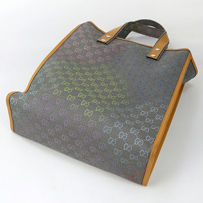 中古 グッチ トートバッグ ユニセックス ブランド GUCCI GGスプリーム レザー 211135 グレー バッグ USDGU94730011