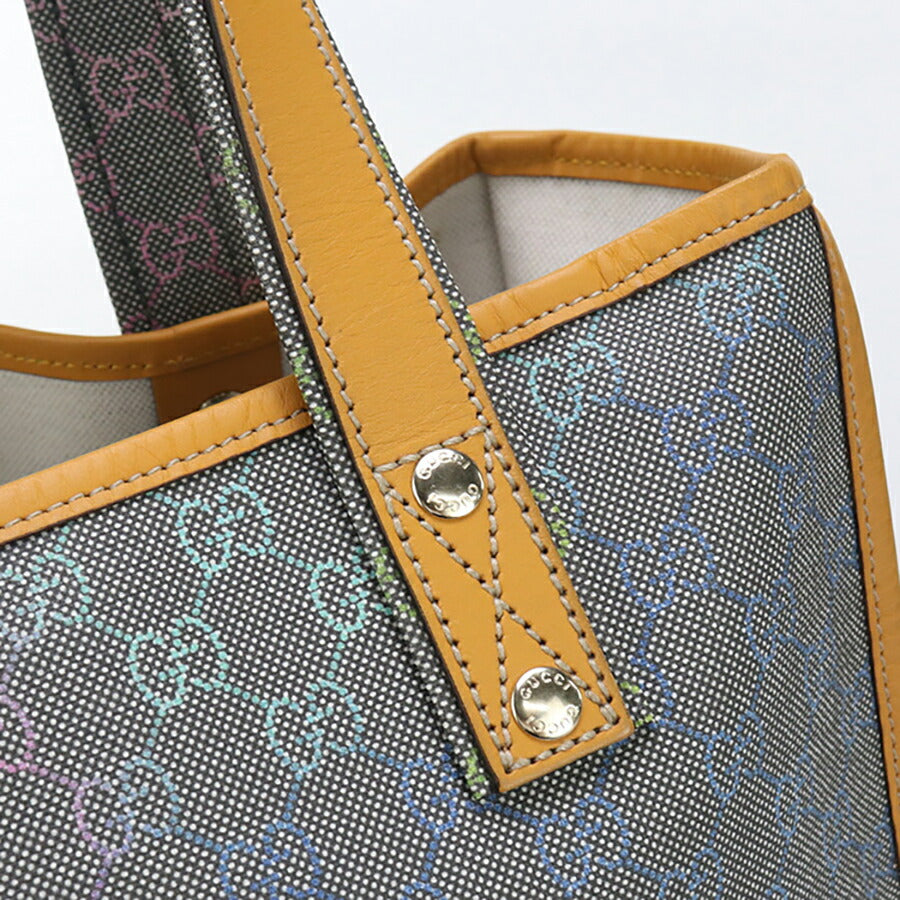 中古 グッチ トートバッグ ユニセックス ブランド GUCCI GGスプリーム レザー 211135 グレー バッグ USDGU94730011