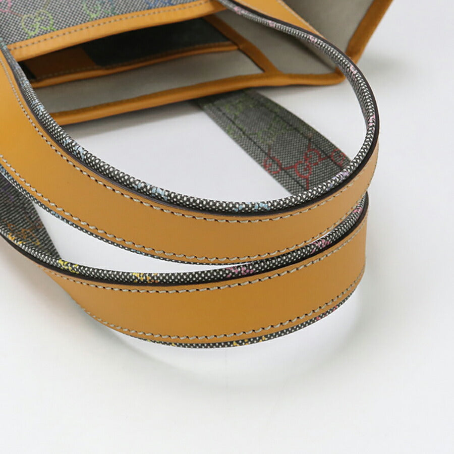 中古 グッチ トートバッグ ユニセックス ブランド GUCCI GGスプリーム レザー 211135 グレー バッグ USDGU94730011