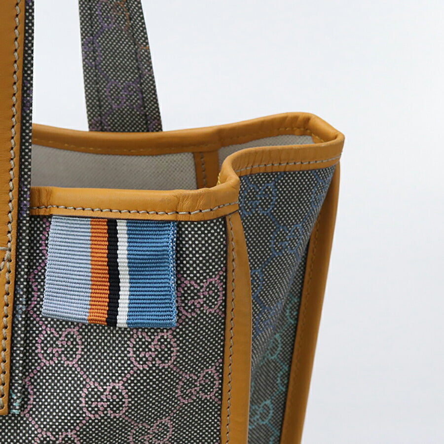 中古 グッチ トートバッグ ユニセックス ブランド GUCCI GGスプリーム レザー 211135 グレー バッグ USDGU94730011
