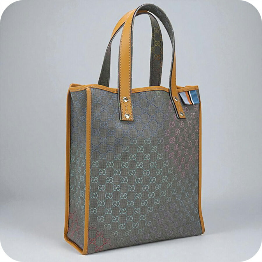 中古 グッチ トートバッグ ユニセックス ブランド GUCCI GGスプリーム レザー 211135 グレー バッグ USDGU94730011