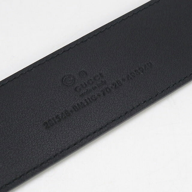 中古 グッチ ベルト メンズ ブランド GUCCI マイクログッチシマ レザー 281548 ブラック 小物 USDGU94797011