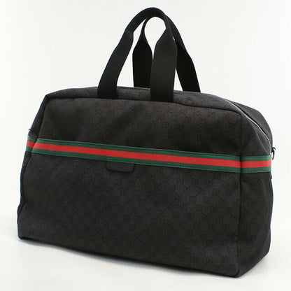 中古 グッチ ボストンバッグ ユニセックス ブランド GUCCI GGデニム 374770 ブラック バッグ USDGU94828011