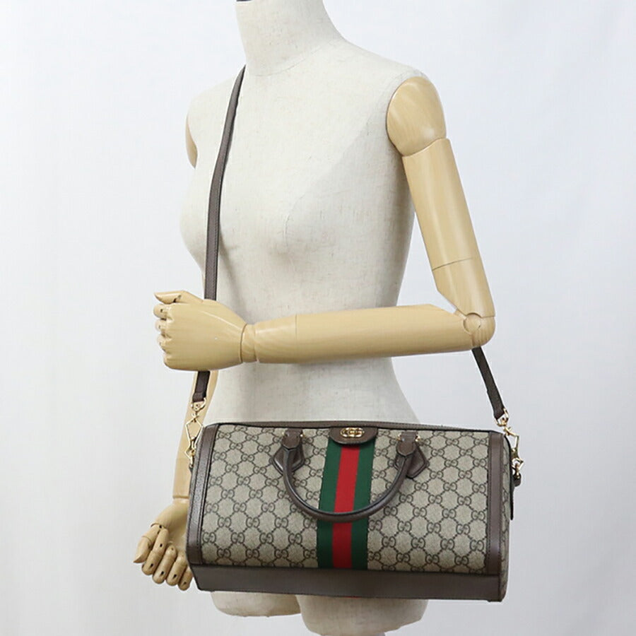 中古 グッチ ミニボストン レディース ブランド GUCCI オフィディア レザー 524532 ベージュ バッグ USDGU94983011