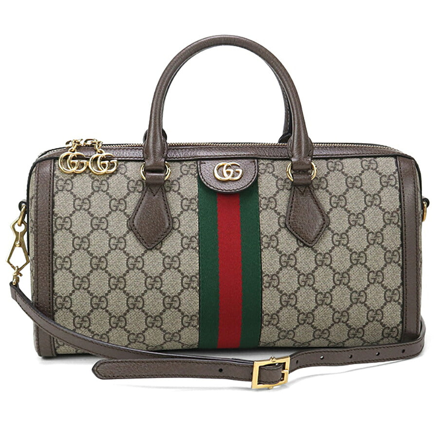 中古 グッチ ミニボストン レディース ブランド GUCCI オフィディア レザー 524532 ベージュ バッグ USDGU94983011