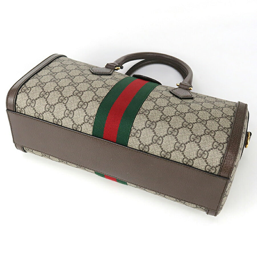 中古 グッチ ミニボストン レディース ブランド GUCCI オフィディア レザー 524532 ベージュ バッグ USDGU94983011