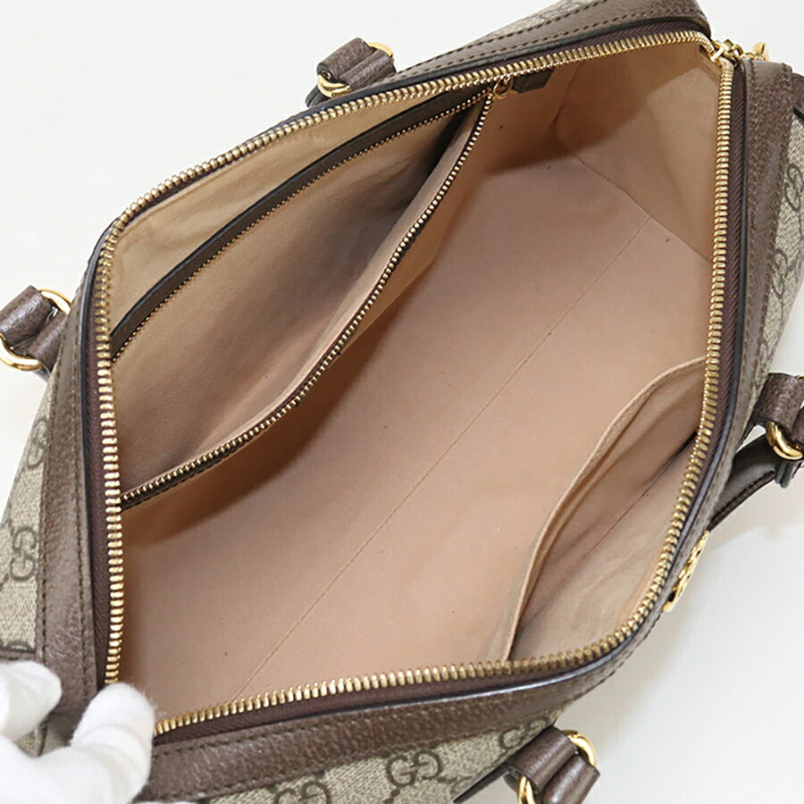 中古 グッチ ミニボストン レディース ブランド GUCCI オフィディア レザー 524532 ベージュ バッグ USDGU94983011