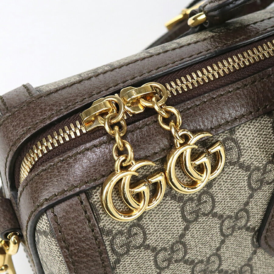 中古 グッチ ミニボストン レディース ブランド GUCCI オフィディア レザー 524532 ベージュ バッグ USDGU94983011