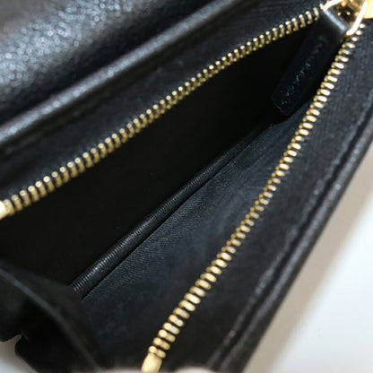 中古 グッチ 二折財布小銭入付き レディース ブランド GUCCI GGエンボス カードケース ウォレット レザー 676150 ブラック 財布 USDGU94996011