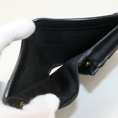 中古 グッチ 二折財布小銭入付き レディース ブランド GUCCI GGエンボス カードケース ウォレット レザー 676150 ブラック 財布 USDGU94996011