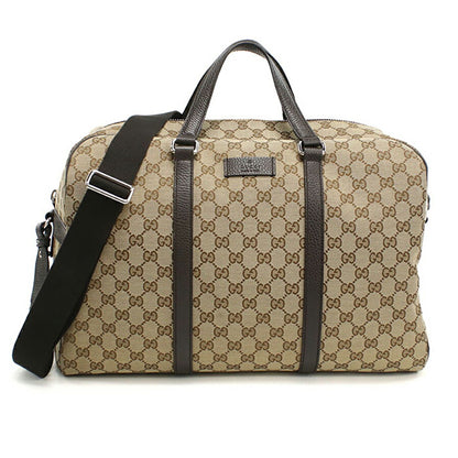 中古 グッチ ボストンバッグ ユニセックス ブランド GUCCI GGキャンバス レザー 449167 KY9KN 9886 ベージュ バッグ USDGU95386011