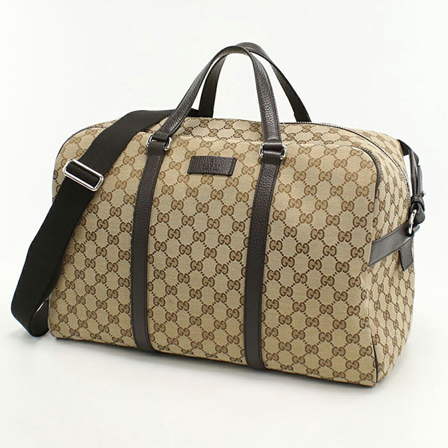 中古 グッチ ボストンバッグ ユニセックス ブランド GUCCI GGキャンバス レザー 449167 KY9KN 9886 ベージュ バッグ USDGU95386011