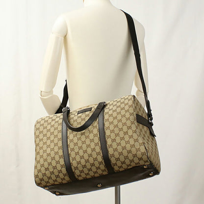 中古 グッチ ボストンバッグ ユニセックス ブランド GUCCI GGキャンバス レザー 449167 KY9KN 9886 ベージュ バッグ USDGU95386011