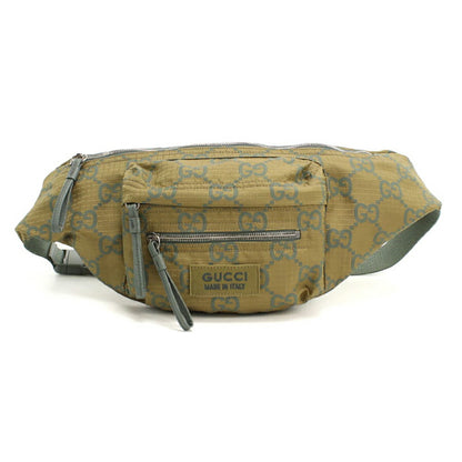 中古 グッチ ボディバッグ メンズ ブランド GUCCI GGリップストップ ベルトバッグ 792287 カーキ バッグ USDGU95536011