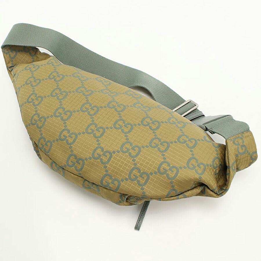 中古 グッチ ボディバッグ メンズ ブランド GUCCI GGリップストップ ベルトバッグ 792287 カーキ バッグ USDGU95536011