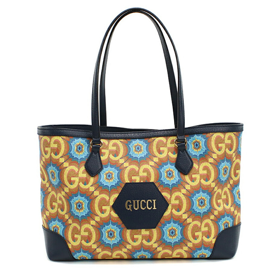 中古 グッチ トートバッグ レディース ブランド GUCCI 676681 ネイビー バッグ USDGU95555011
