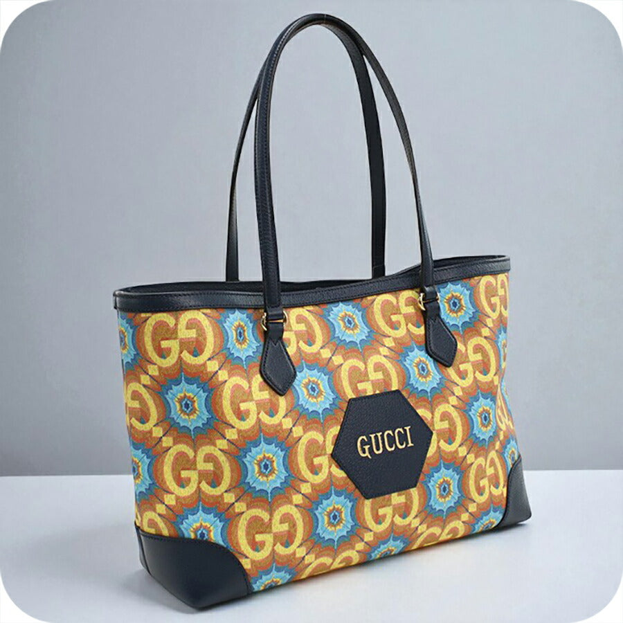 中古 グッチ トートバッグ レディース ブランド GUCCI 676681 ネイビー バッグ USDGU95555011