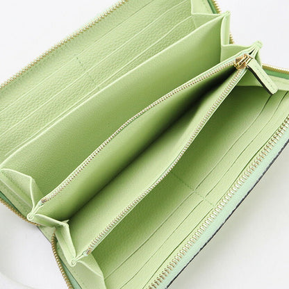 中古 グッチ 長財布ラウンドファスナー レディース ブランド GUCCI グッチ ロゴ ジップアラウンドウォレット レザー 658691 グリーン 財布 USDGU95618011