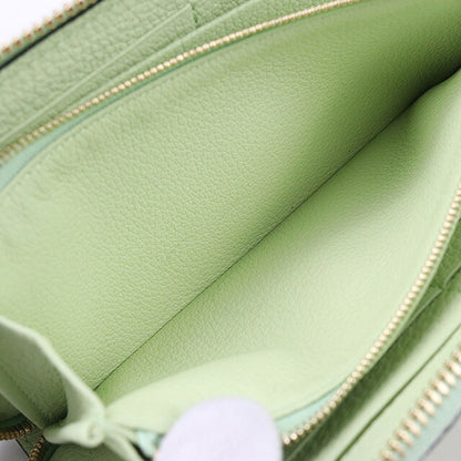 中古 グッチ 長財布ラウンドファスナー レディース ブランド GUCCI グッチ ロゴ ジップアラウンドウォレット レザー 658691 グリーン 財布 USDGU95618011